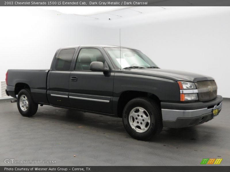 Dark Gray Metallic / Dark Charcoal 2003 Chevrolet Silverado 1500 LS Extended Cab