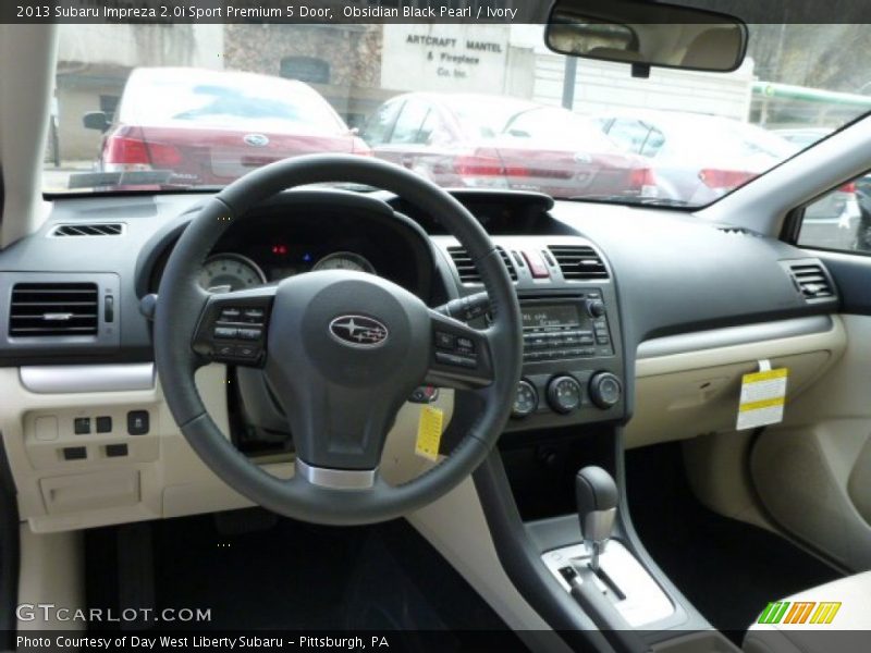 Obsidian Black Pearl / Ivory 2013 Subaru Impreza 2.0i Sport Premium 5 Door