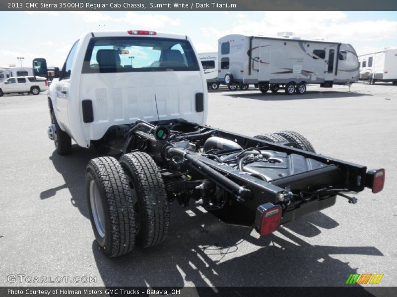 Summit White / Dark Titanium 2013 GMC Sierra 3500HD Regular Cab Chassis