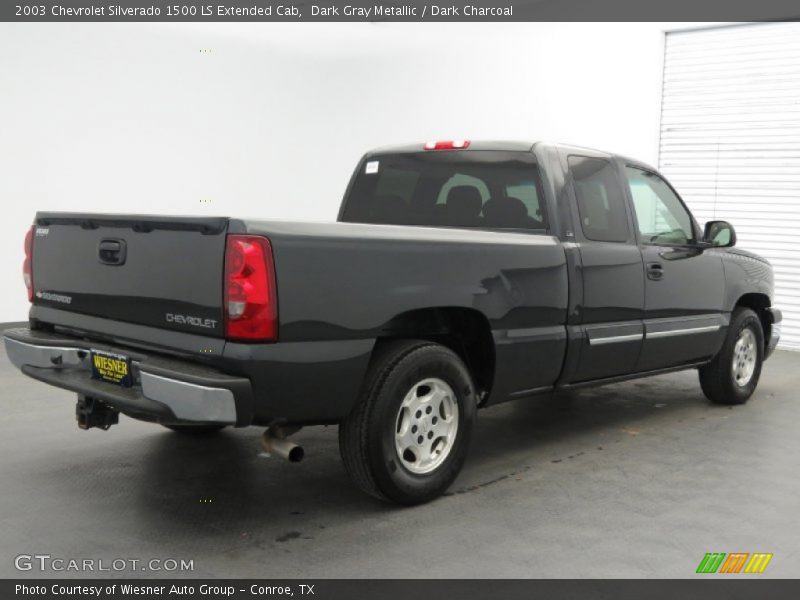 Dark Gray Metallic / Dark Charcoal 2003 Chevrolet Silverado 1500 LS Extended Cab