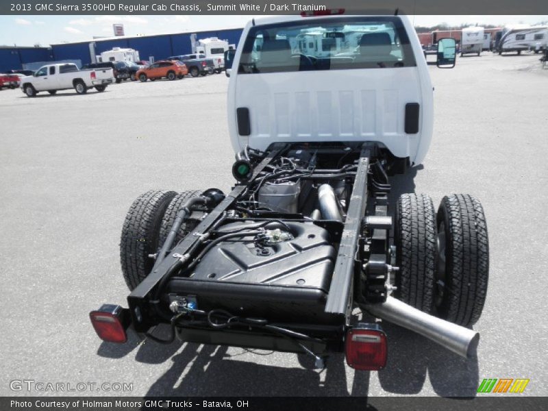 Summit White / Dark Titanium 2013 GMC Sierra 3500HD Regular Cab Chassis