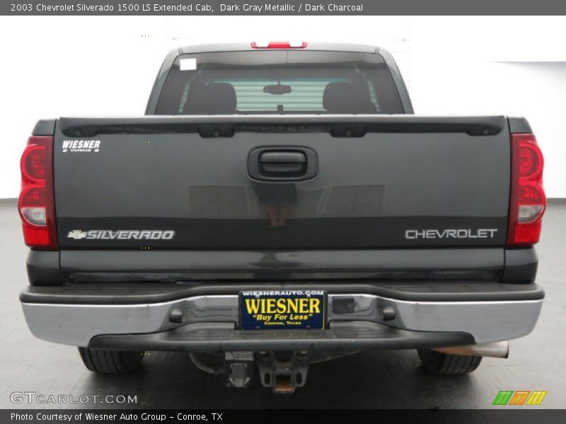 Dark Gray Metallic / Dark Charcoal 2003 Chevrolet Silverado 1500 LS Extended Cab