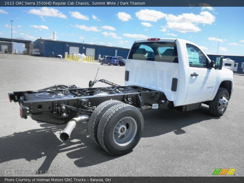 Summit White / Dark Titanium 2013 GMC Sierra 3500HD Regular Cab Chassis