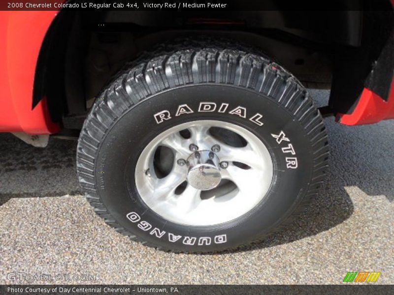 Victory Red / Medium Pewter 2008 Chevrolet Colorado LS Regular Cab 4x4