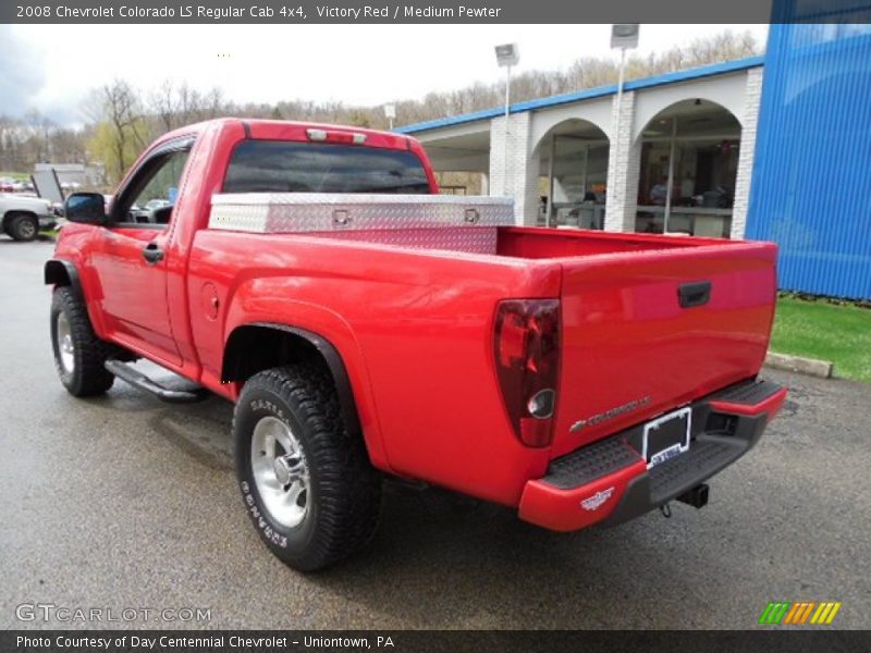 Victory Red / Medium Pewter 2008 Chevrolet Colorado LS Regular Cab 4x4