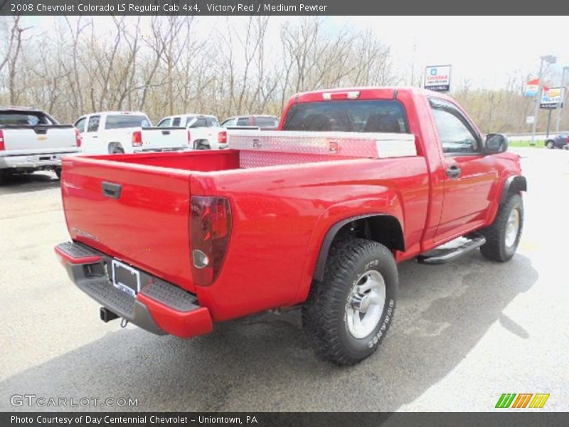 Victory Red / Medium Pewter 2008 Chevrolet Colorado LS Regular Cab 4x4