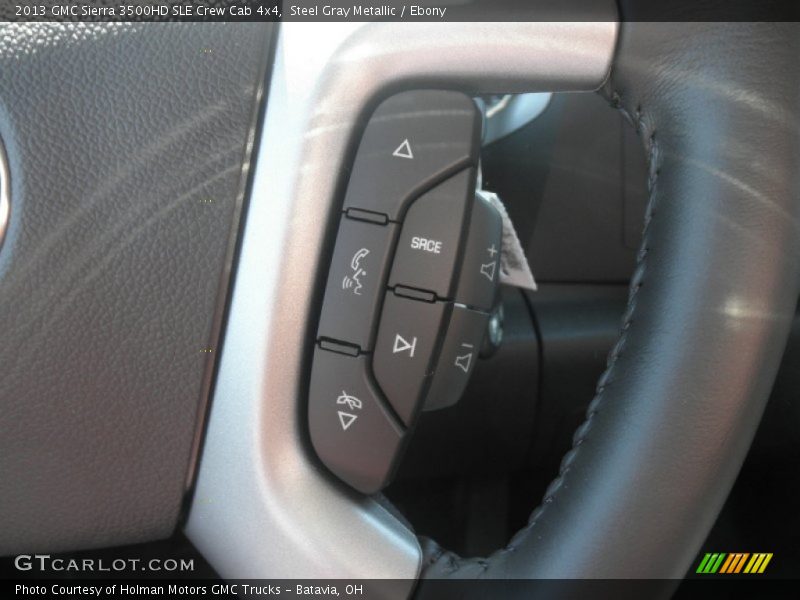 Steel Gray Metallic / Ebony 2013 GMC Sierra 3500HD SLE Crew Cab 4x4