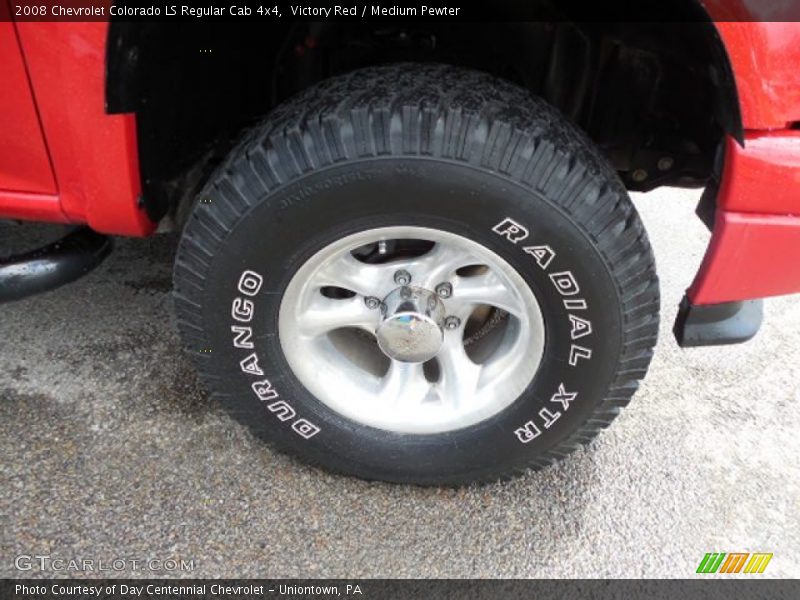 Victory Red / Medium Pewter 2008 Chevrolet Colorado LS Regular Cab 4x4