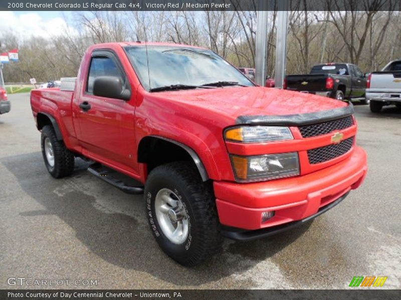 Victory Red / Medium Pewter 2008 Chevrolet Colorado LS Regular Cab 4x4