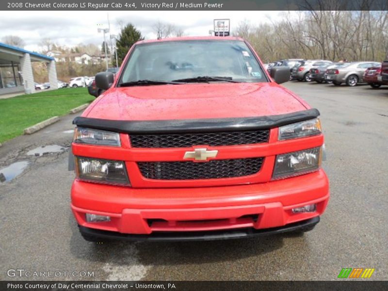 Victory Red / Medium Pewter 2008 Chevrolet Colorado LS Regular Cab 4x4