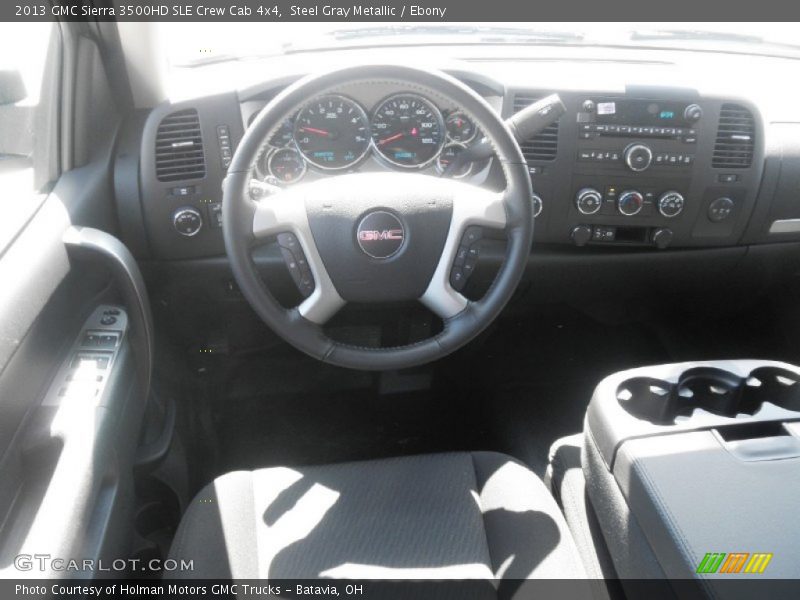 Steel Gray Metallic / Ebony 2013 GMC Sierra 3500HD SLE Crew Cab 4x4
