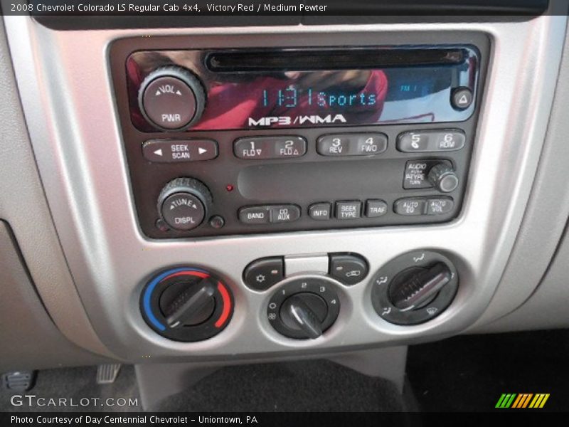 Victory Red / Medium Pewter 2008 Chevrolet Colorado LS Regular Cab 4x4