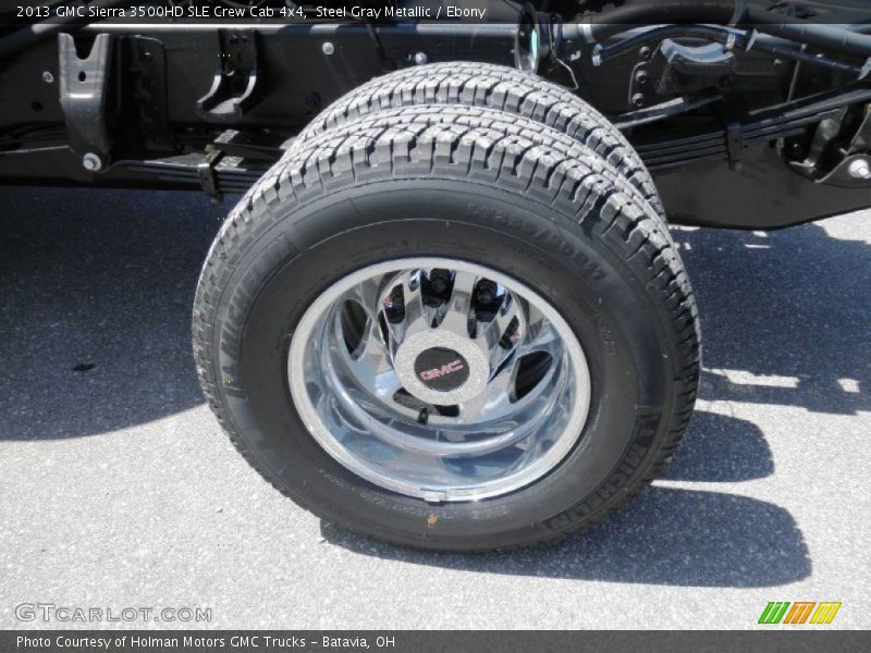 Steel Gray Metallic / Ebony 2013 GMC Sierra 3500HD SLE Crew Cab 4x4