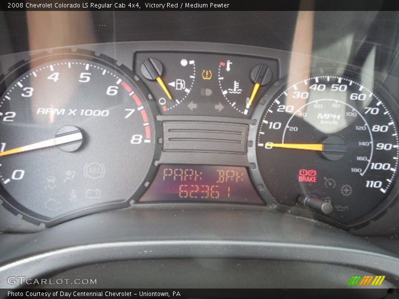 Victory Red / Medium Pewter 2008 Chevrolet Colorado LS Regular Cab 4x4
