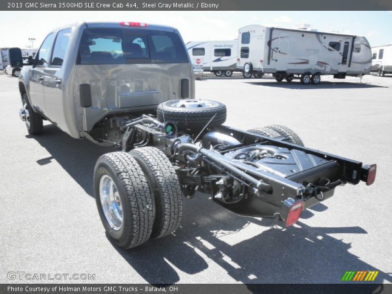 Steel Gray Metallic / Ebony 2013 GMC Sierra 3500HD SLE Crew Cab 4x4