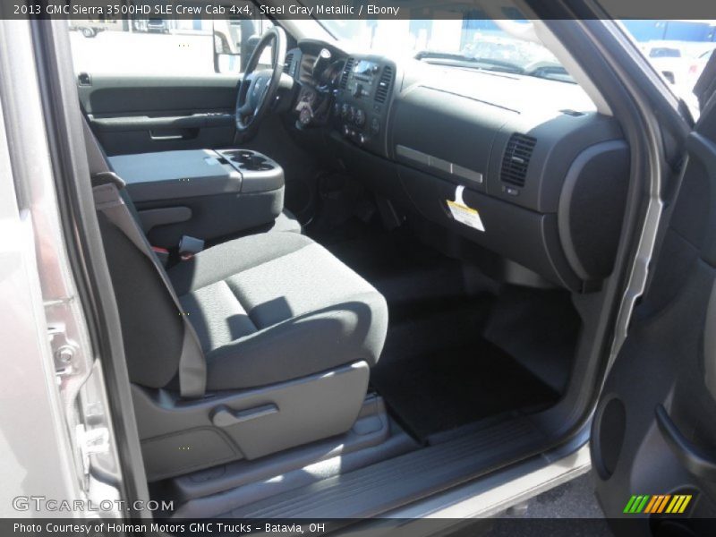 Steel Gray Metallic / Ebony 2013 GMC Sierra 3500HD SLE Crew Cab 4x4