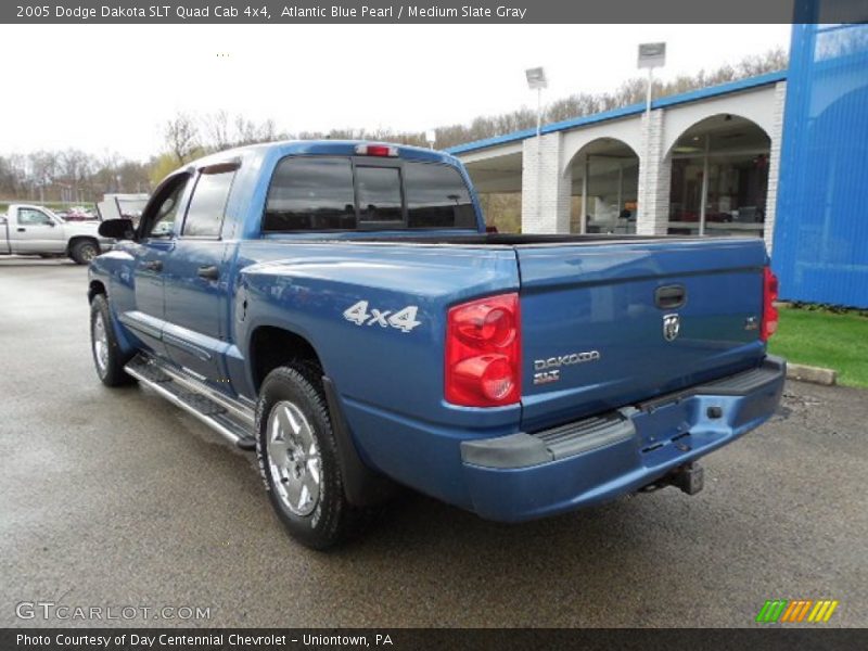 Atlantic Blue Pearl / Medium Slate Gray 2005 Dodge Dakota SLT Quad Cab 4x4