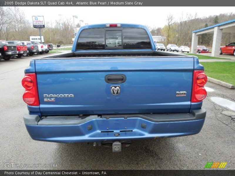 Atlantic Blue Pearl / Medium Slate Gray 2005 Dodge Dakota SLT Quad Cab 4x4