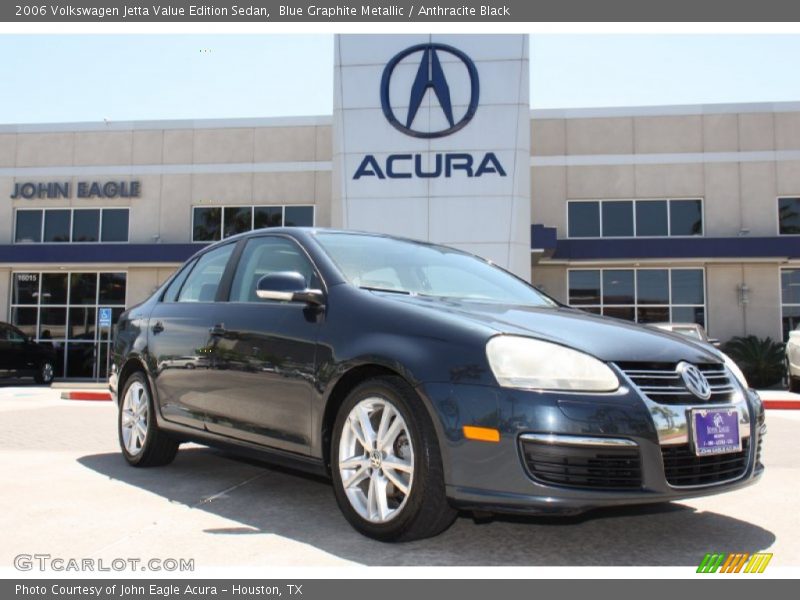 Blue Graphite Metallic / Anthracite Black 2006 Volkswagen Jetta Value Edition Sedan