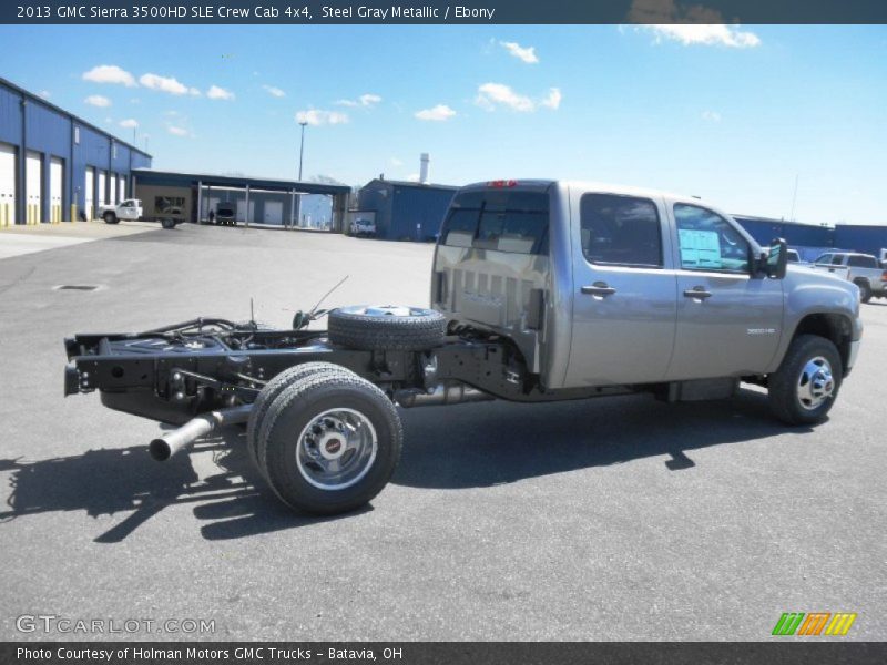 Steel Gray Metallic / Ebony 2013 GMC Sierra 3500HD SLE Crew Cab 4x4