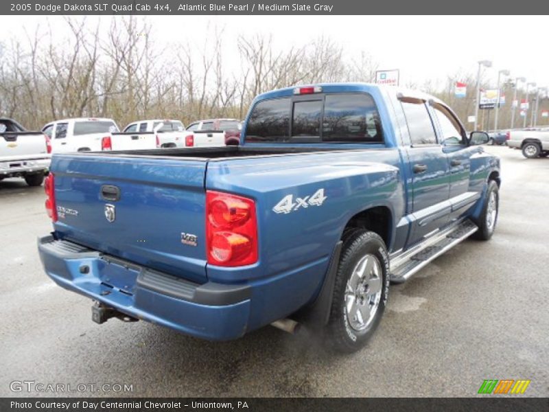Atlantic Blue Pearl / Medium Slate Gray 2005 Dodge Dakota SLT Quad Cab 4x4
