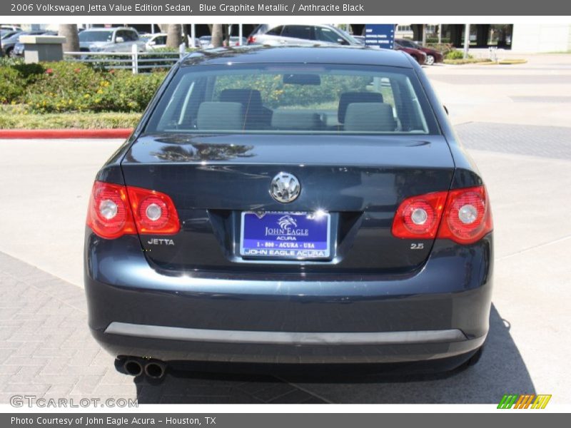 Blue Graphite Metallic / Anthracite Black 2006 Volkswagen Jetta Value Edition Sedan