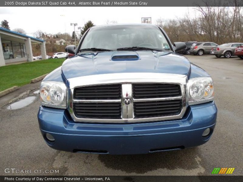 Atlantic Blue Pearl / Medium Slate Gray 2005 Dodge Dakota SLT Quad Cab 4x4