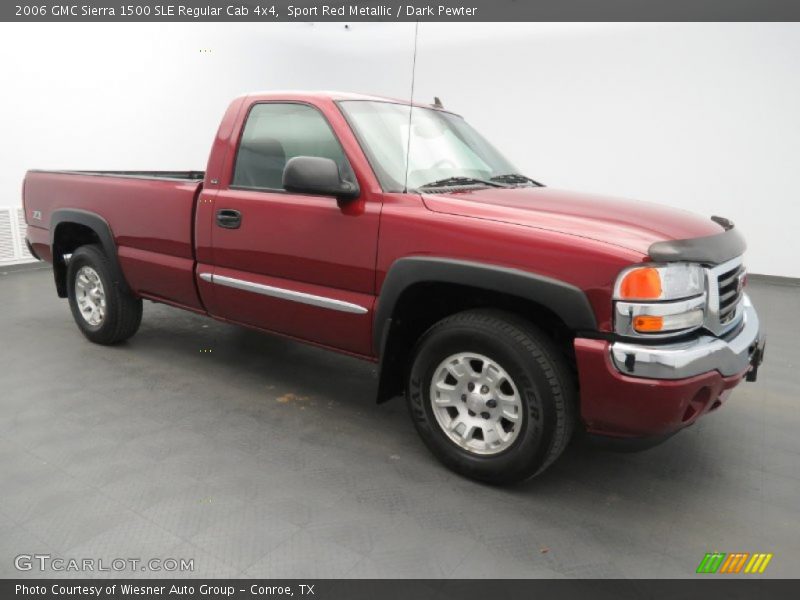 Sport Red Metallic / Dark Pewter 2006 GMC Sierra 1500 SLE Regular Cab 4x4