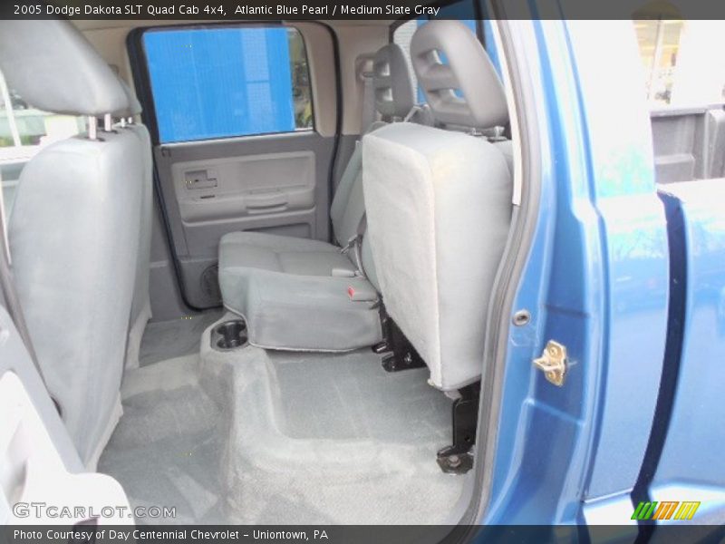 Atlantic Blue Pearl / Medium Slate Gray 2005 Dodge Dakota SLT Quad Cab 4x4