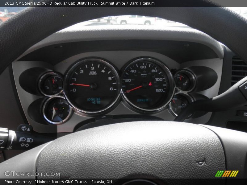 Summit White / Dark Titanium 2013 GMC Sierra 2500HD Regular Cab Utility Truck