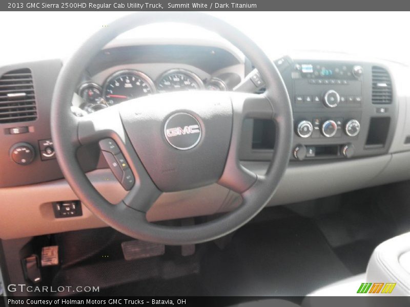 Summit White / Dark Titanium 2013 GMC Sierra 2500HD Regular Cab Utility Truck