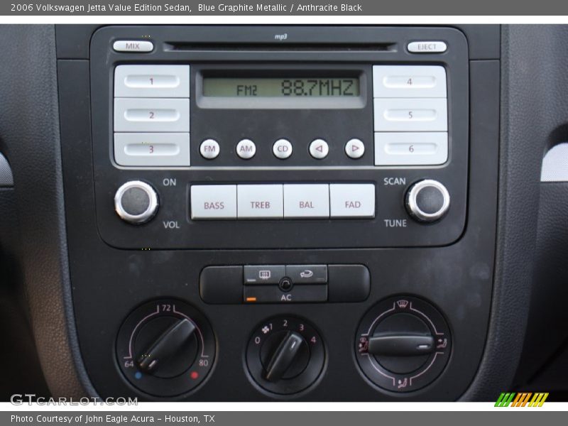 Audio System of 2006 Jetta Value Edition Sedan