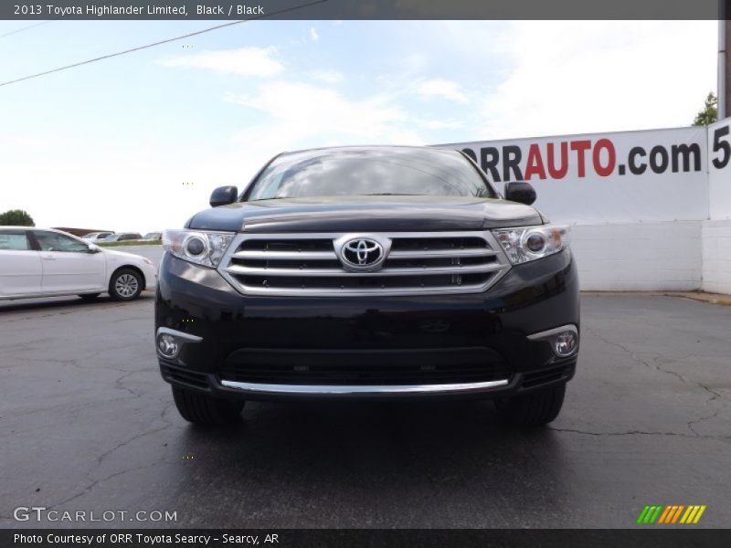 Black / Black 2013 Toyota Highlander Limited