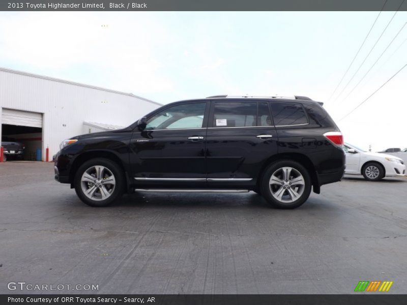 Black / Black 2013 Toyota Highlander Limited