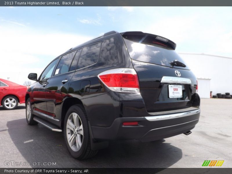 Black / Black 2013 Toyota Highlander Limited