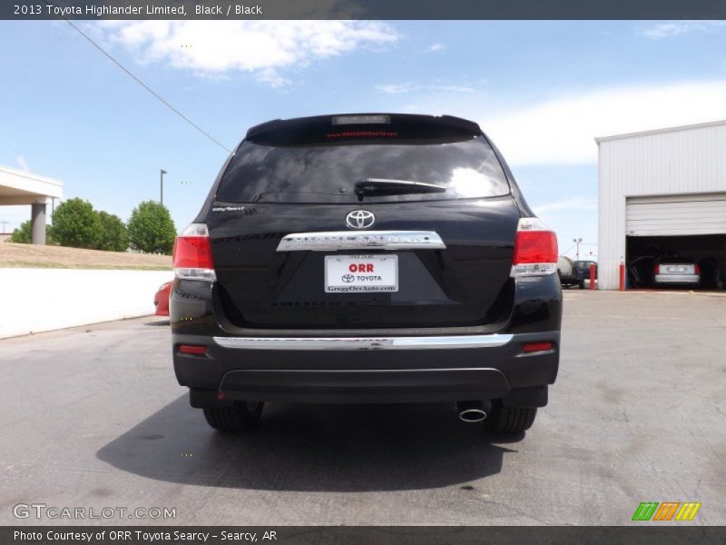 Black / Black 2013 Toyota Highlander Limited