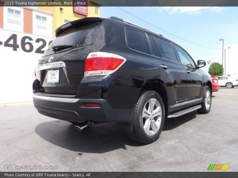 Black / Black 2013 Toyota Highlander Limited
