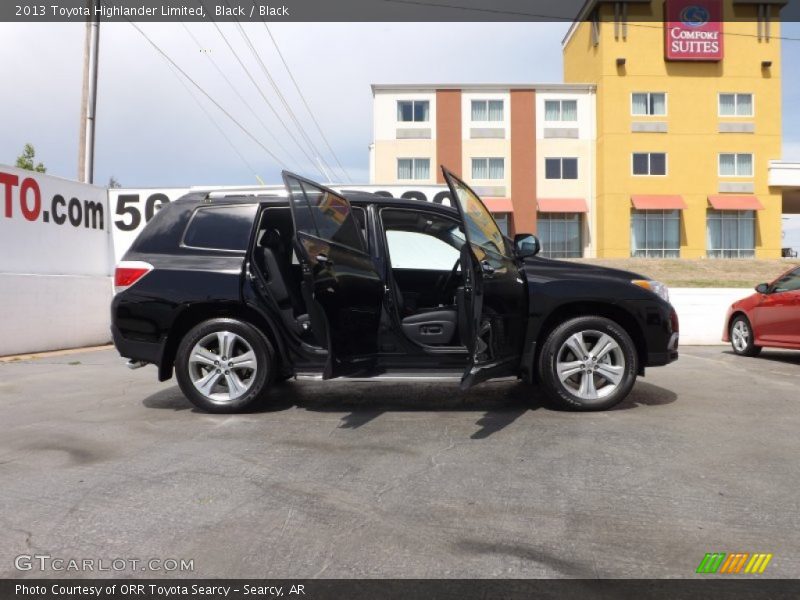 Black / Black 2013 Toyota Highlander Limited