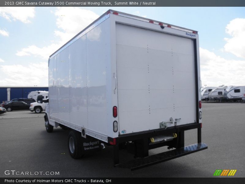 Summit White / Neutral 2013 GMC Savana Cutaway 3500 Commercial Moving Truck
