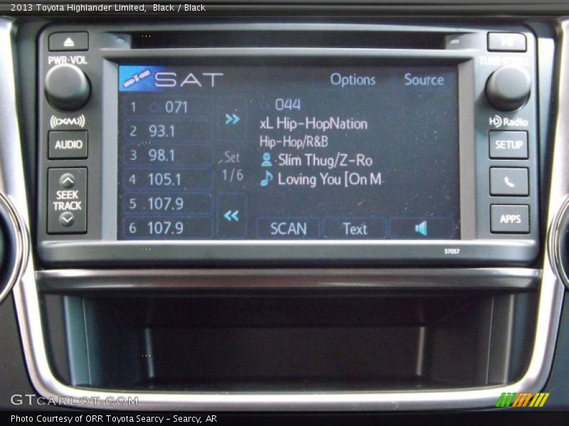 Black / Black 2013 Toyota Highlander Limited