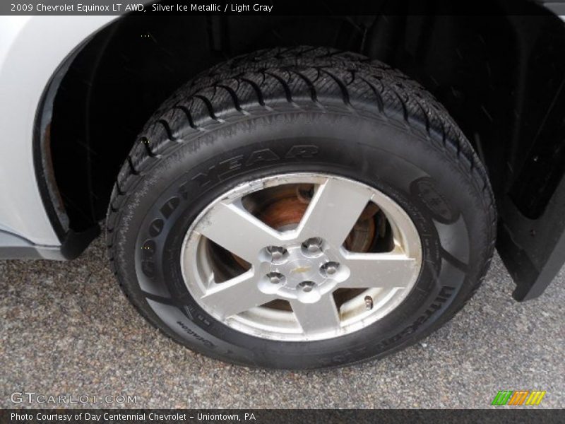 Silver Ice Metallic / Light Gray 2009 Chevrolet Equinox LT AWD