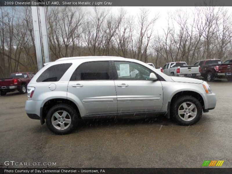 Silver Ice Metallic / Light Gray 2009 Chevrolet Equinox LT AWD