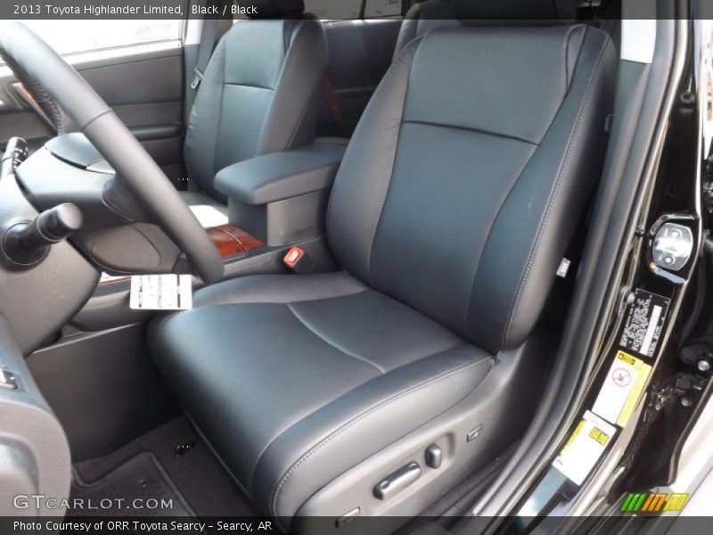 Front Seat of 2013 Highlander Limited