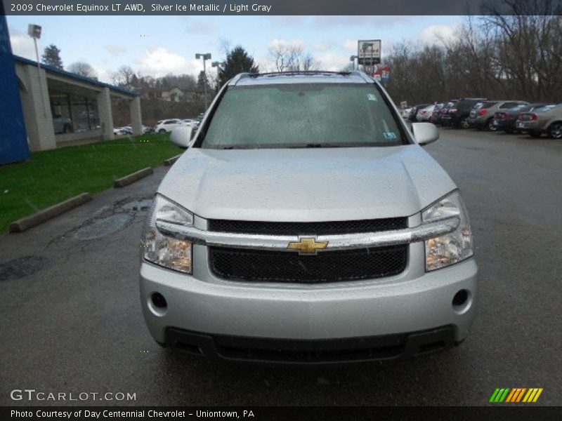 Silver Ice Metallic / Light Gray 2009 Chevrolet Equinox LT AWD