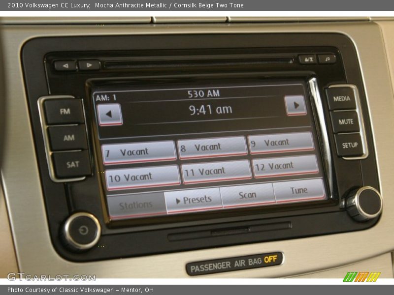 Audio System of 2010 CC Luxury