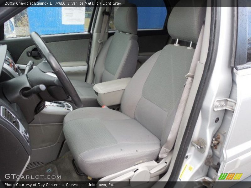 Silver Ice Metallic / Light Gray 2009 Chevrolet Equinox LT AWD