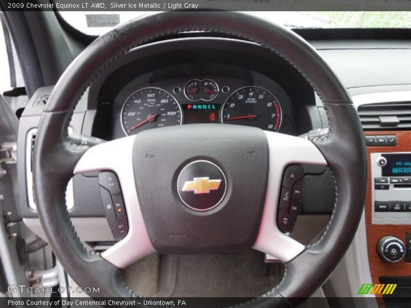 Silver Ice Metallic / Light Gray 2009 Chevrolet Equinox LT AWD