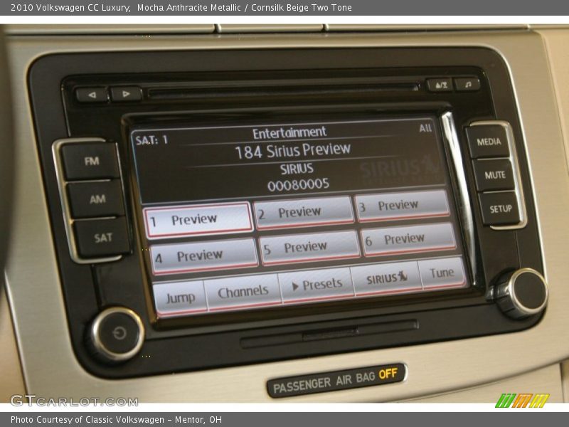 Mocha Anthracite Metallic / Cornsilk Beige Two Tone 2010 Volkswagen CC Luxury