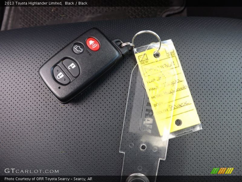 Keys of 2013 Highlander Limited