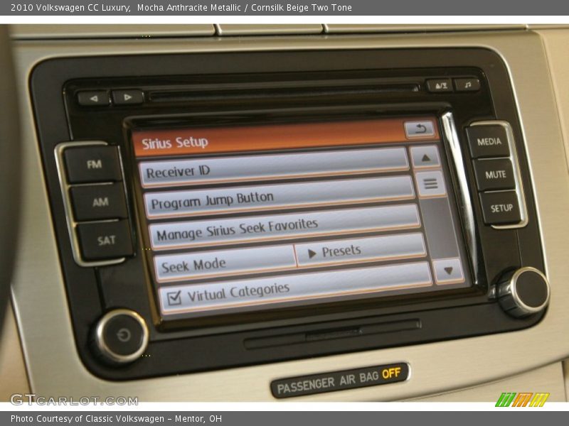 Mocha Anthracite Metallic / Cornsilk Beige Two Tone 2010 Volkswagen CC Luxury